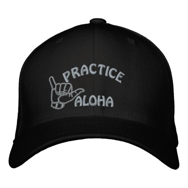 Casquette Brodée Maui Pratique Aloha Shaka (Hang Loin) (Devant)