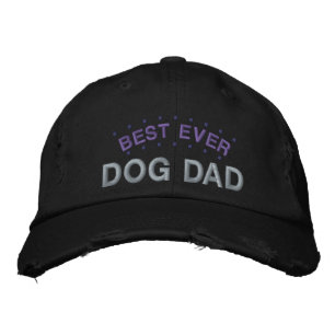 Casquette Brodée Meilleur Papa de Chien Fun Citation Noir