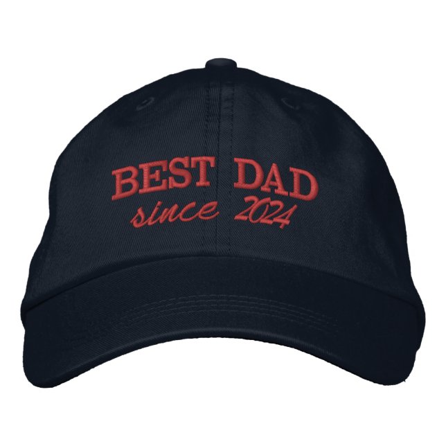 Casquette Brodée Meilleur papa depuis la coutume moderne Père jour (Devant)