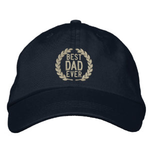 Casquette Brodée Meilleur papa jamais Toute la Broderie Star SuperP