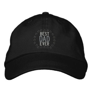 Casquette Brodée Meilleur papa jamais Toute la Broderie Star SuperP