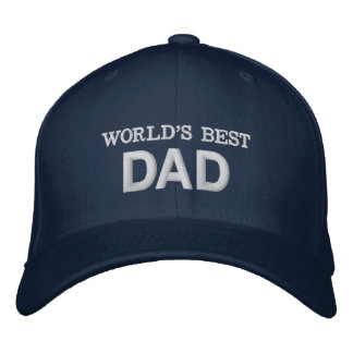 Casquette Brodée Meilleure Fête des pères papa du monde