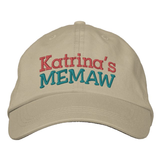 Casquette Brodée Mémo... ; ) (Devant)