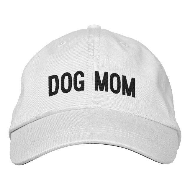 Casquette Brodée Mère des chiens| Dame de Chien Cool (Devant)