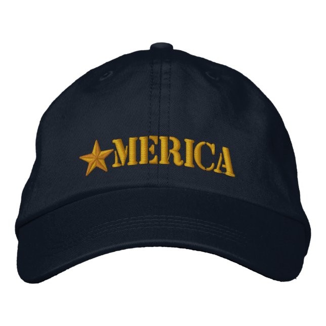 Casquette Brodée Merica Star (Devant)