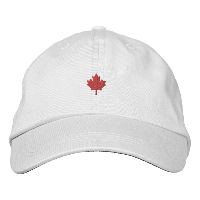 Casquette Brodée Micro feuille d'érable canadienne (Devant)