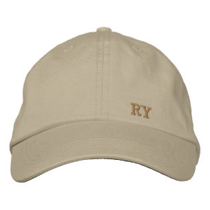 Casquette brodée minimaliste kaki