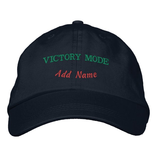 Casquette Brodée Mode Victoire Élégant Chapeau Navy Réglable (Devant)