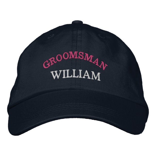 Casquette Brodée Moderne Groomsman Bachelor Party Custom (Devant)