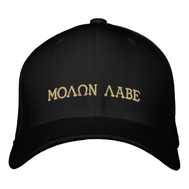 Casquette Brodée Molon Labe (Venez les prendre) (Devant)