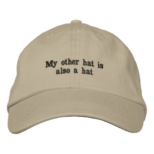 Casquette Brodée Mon autre chapeau Chapeau brodé