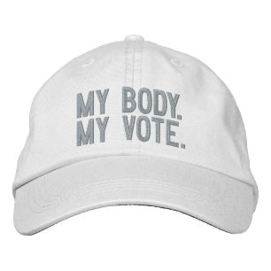 Casquette Brodée Mon corps, mon vote, les femmes, les droits des fe