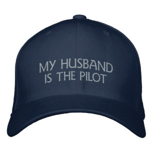 Casquette Brodée Mon mari est une pilote amusante