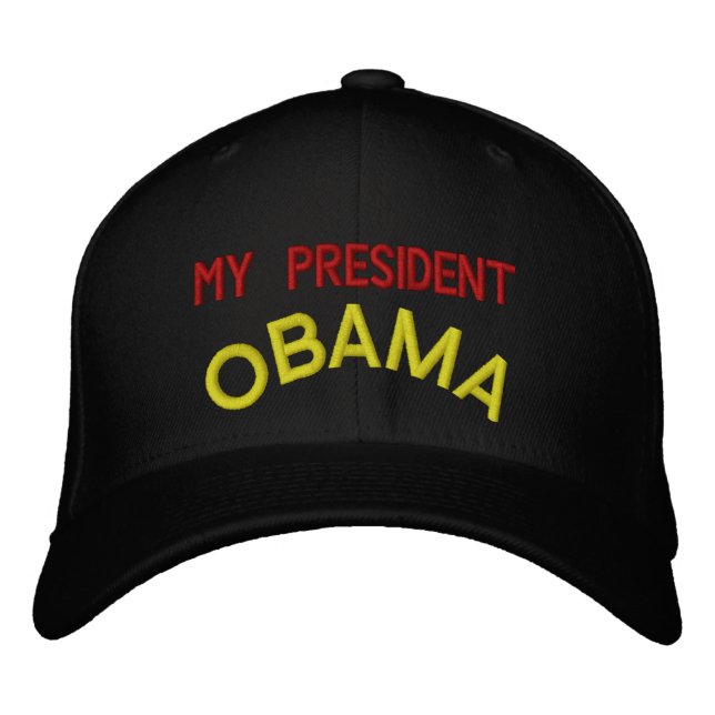 CASQUETTE BRODÉE MON PRÉSIDENT, OBAMA (Devant)