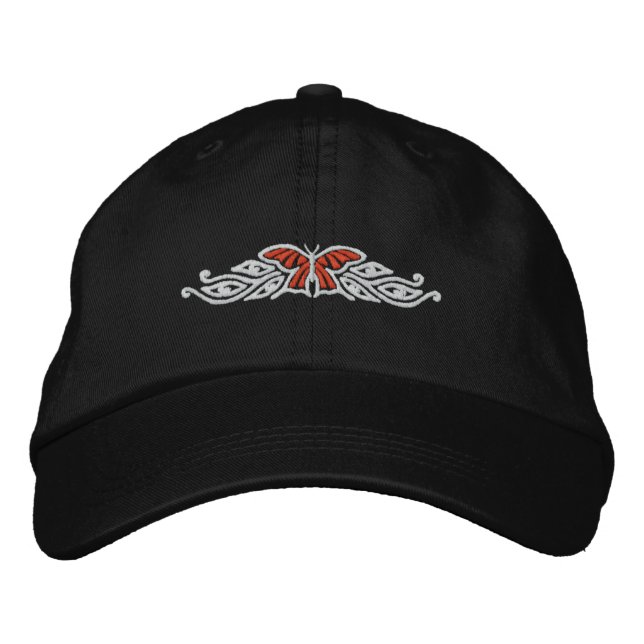 Casquette Brodée Monarch Butterfly Design (Devant)