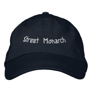 Casquette Brodée Monarque de la Rue Réglable Navy Puissance de la R