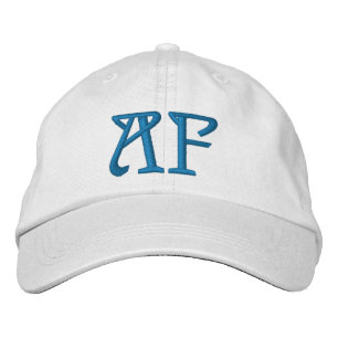 CASQUETTE BRODÉE MONOGRAMME A ET F