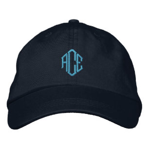 Casquette Brodée Monogramme bleu