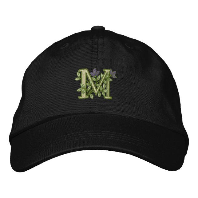 Casquette Brodée Monogramme initial M (Devant)