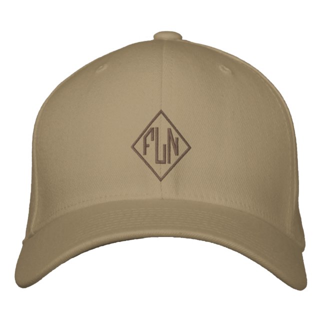 Casquette Brodée Monogramme personnalisé (Devant)