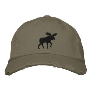 Casquette Brodée Moose Silhouette Faune Animale sauvage Aventure