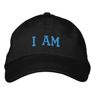 Casquette Brodée Motivationnelle Je Suis Cité Turquoise Noir