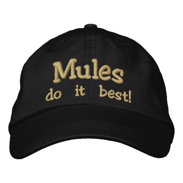 Casquette Brodée Mules le fait le mieux ! (Devant)