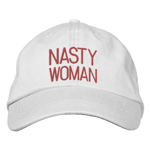 Casquette Brodée Nasty Woman rose, magenta, fuchsia