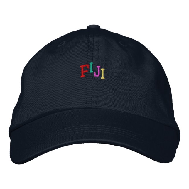 Casquette Brodée Nation_Fidji multicolore (Devant)