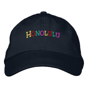 Casquette Brodée Nation_Honolulu multicolore