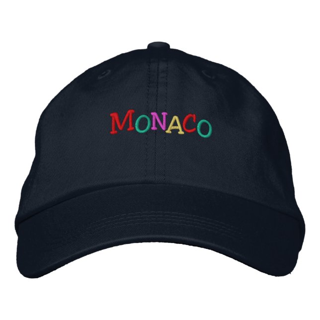 Casquette Brodée Nation_Monaco multicolore (Devant)