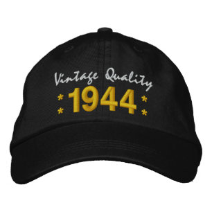 Casquette Brodée Né en 1944 ou toute année 70e anniversaire V01A NO