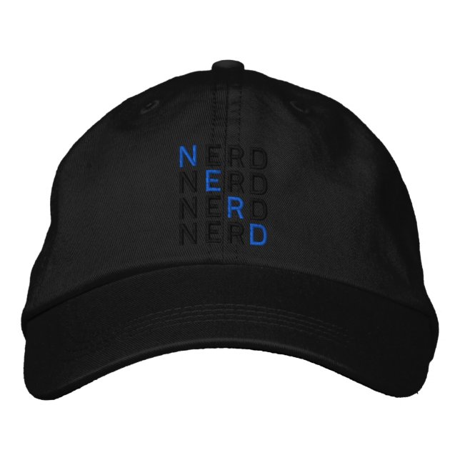 Casquette Brodée Nerd (Devant)