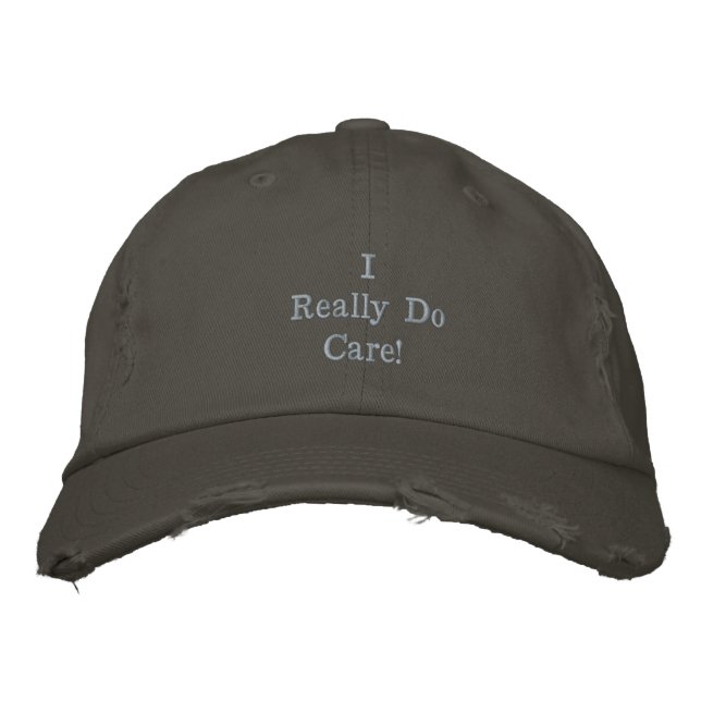 Casquette Brodée Nickle 'I Really Do Care" Embroi (Devant)