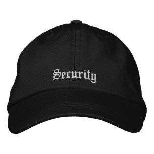 Casquette Brodée Noir Blanc Sécurité Travail personnalisé