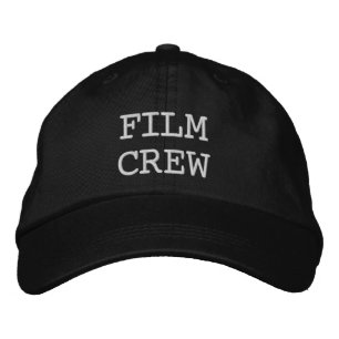 Casquette Brodée Noir d'équipe de tournage
