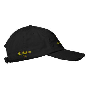 Casquette Brodée Noir/Jaune Nous sommes tous semblables Embrassez-l