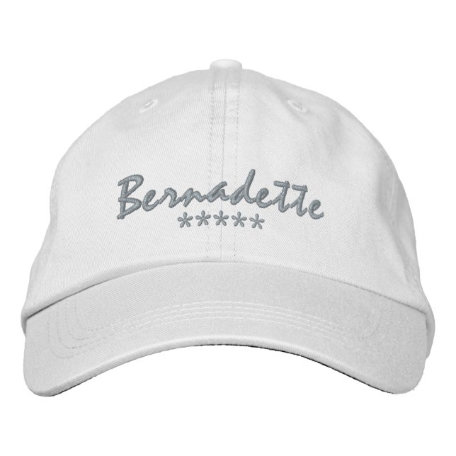 Casquette Brodée Nom Bernadette (Devant)