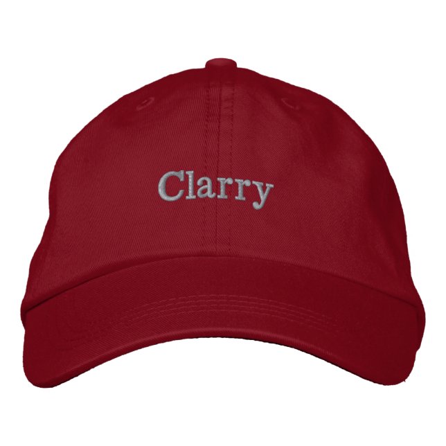 Casquette Brodée Nom Clarry Brodé, (Devant)
