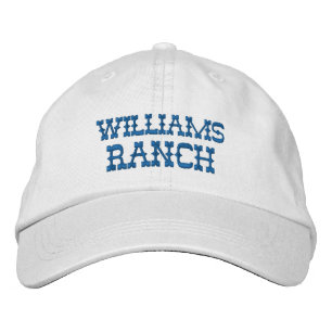 Casquette Brodée Nom de ranch personnalisé