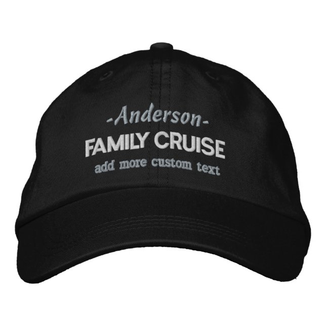 Casquette Brodée Nom fait sur commande du voyage | de vacances de (Devant)