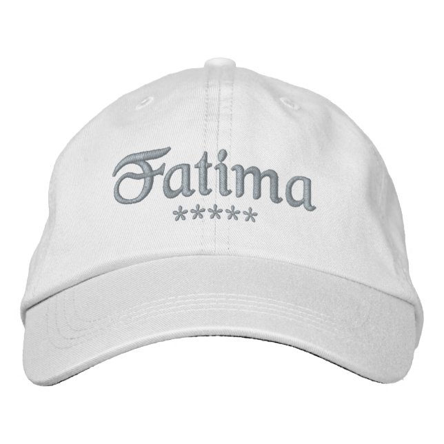 Casquette Brodée Nom Fatima (Devant)