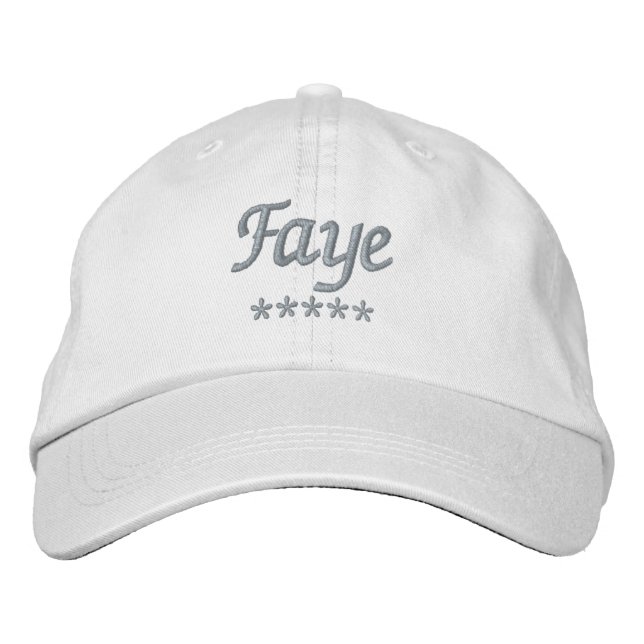 Casquette Brodée Nom Faye (Devant)