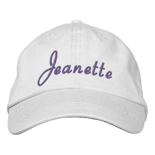 Casquette Brodée Nom Jeanette