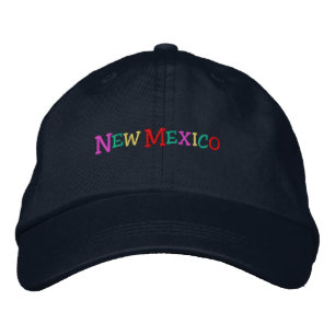Casquette Brodée nom Nation_Nouveau-Mexique multicolore