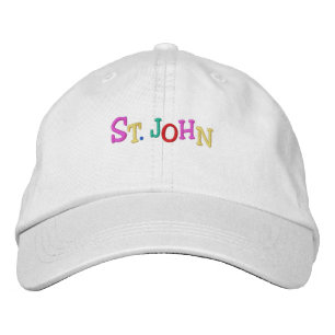 Casquette Brodée Nom Nation_St. John multicolore