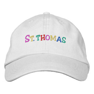 Casquette Brodée Nom Nation_St. Thomas multicolore