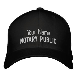 Casquette Brodée Nom public Customisé du notaire