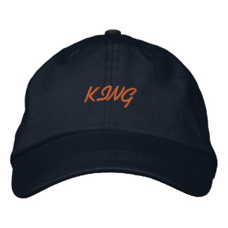 Casquette Brodée Nom ROI Paraissant Confortable Beau Super-Chapeau