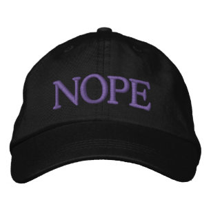 Casquette Brodée NOPE Drôle Grumpy
